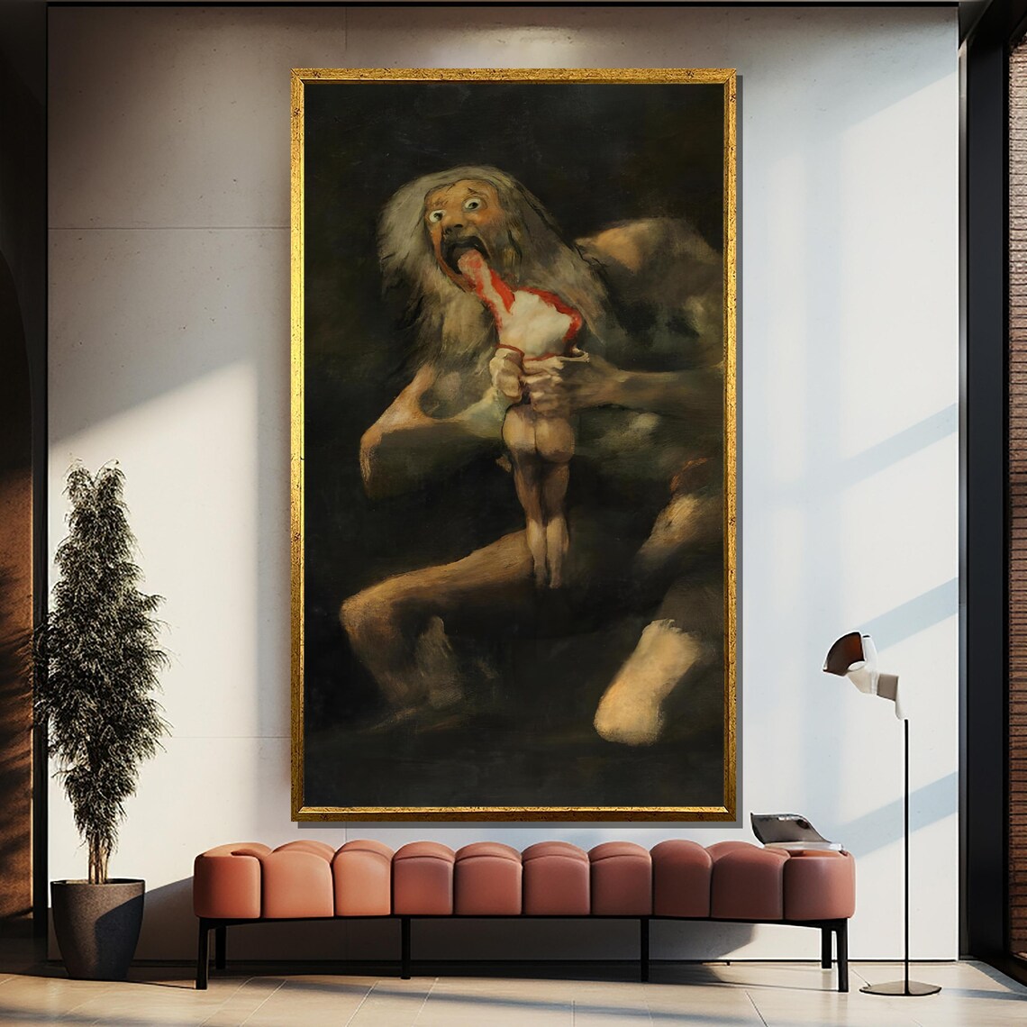 Francisco Goya, Saturn Devouring His Son Art Print