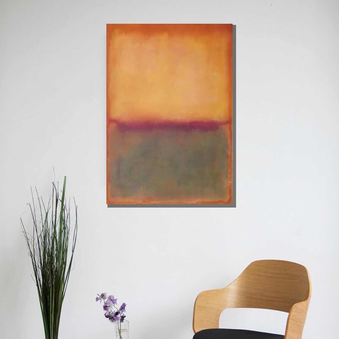 Mark Rothko Painting, Subtle Abstract Sunset Gradient - Image 3