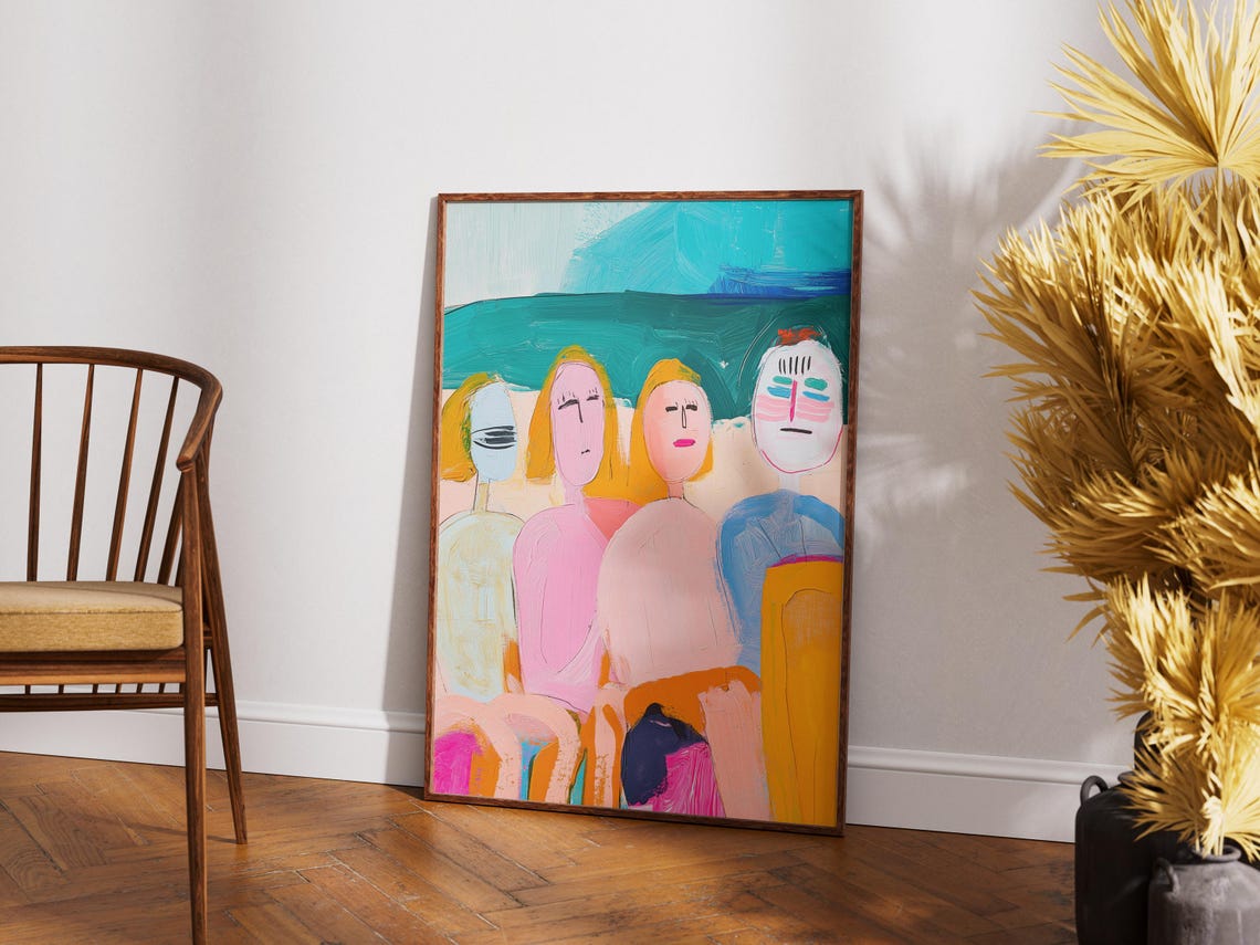 Summer Beach, Modern Tropical Coastal Poster