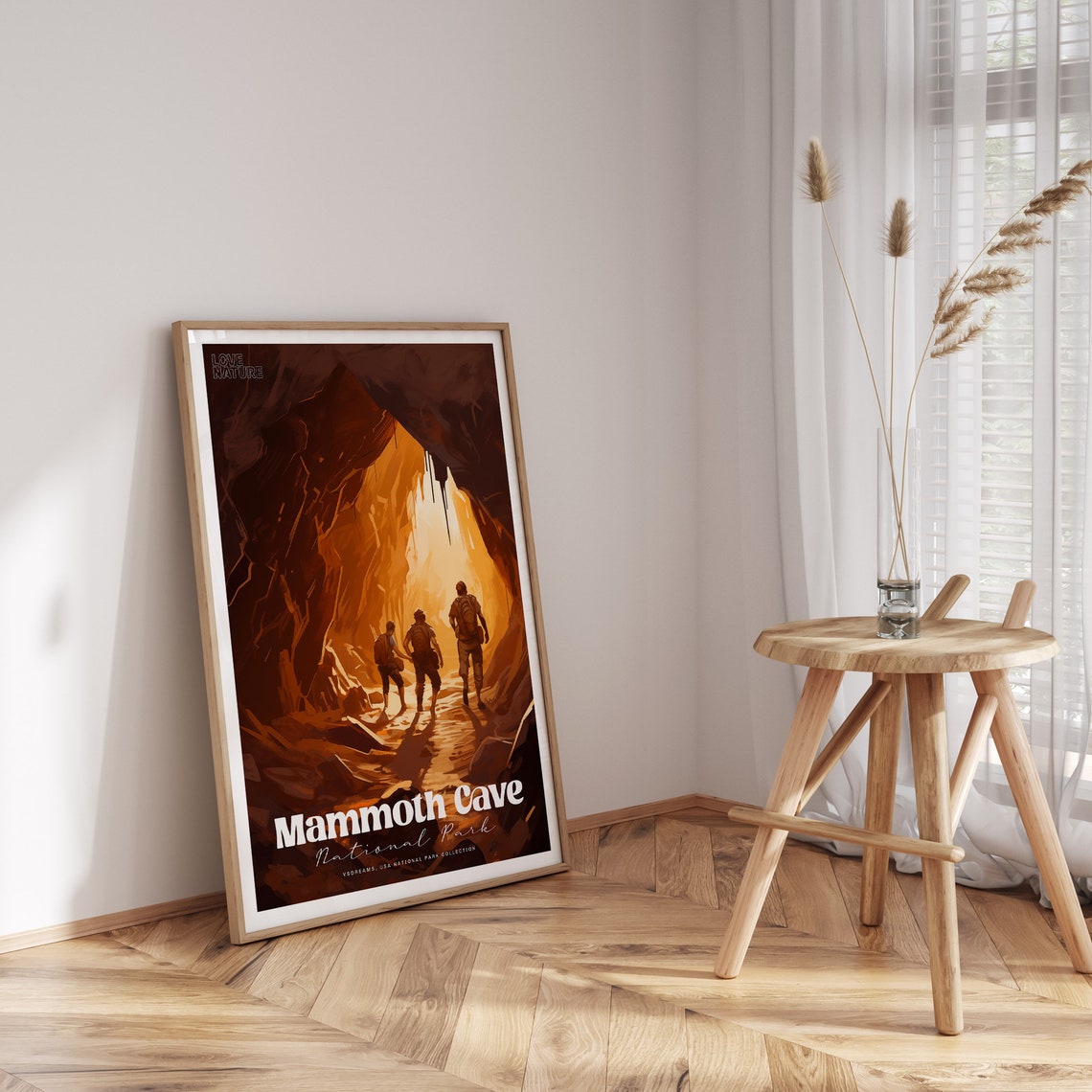 Mammoth Cave National Park Explorers Cave Vintage Travel Poster - Image 4