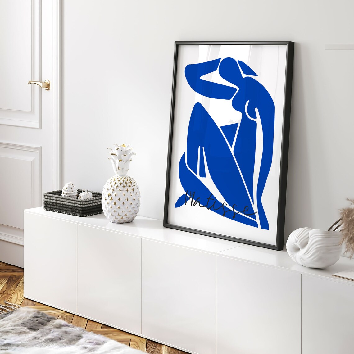 Henri Matisse Bold Blue Seated Woman Abstract Figure Art Poster - Image 5