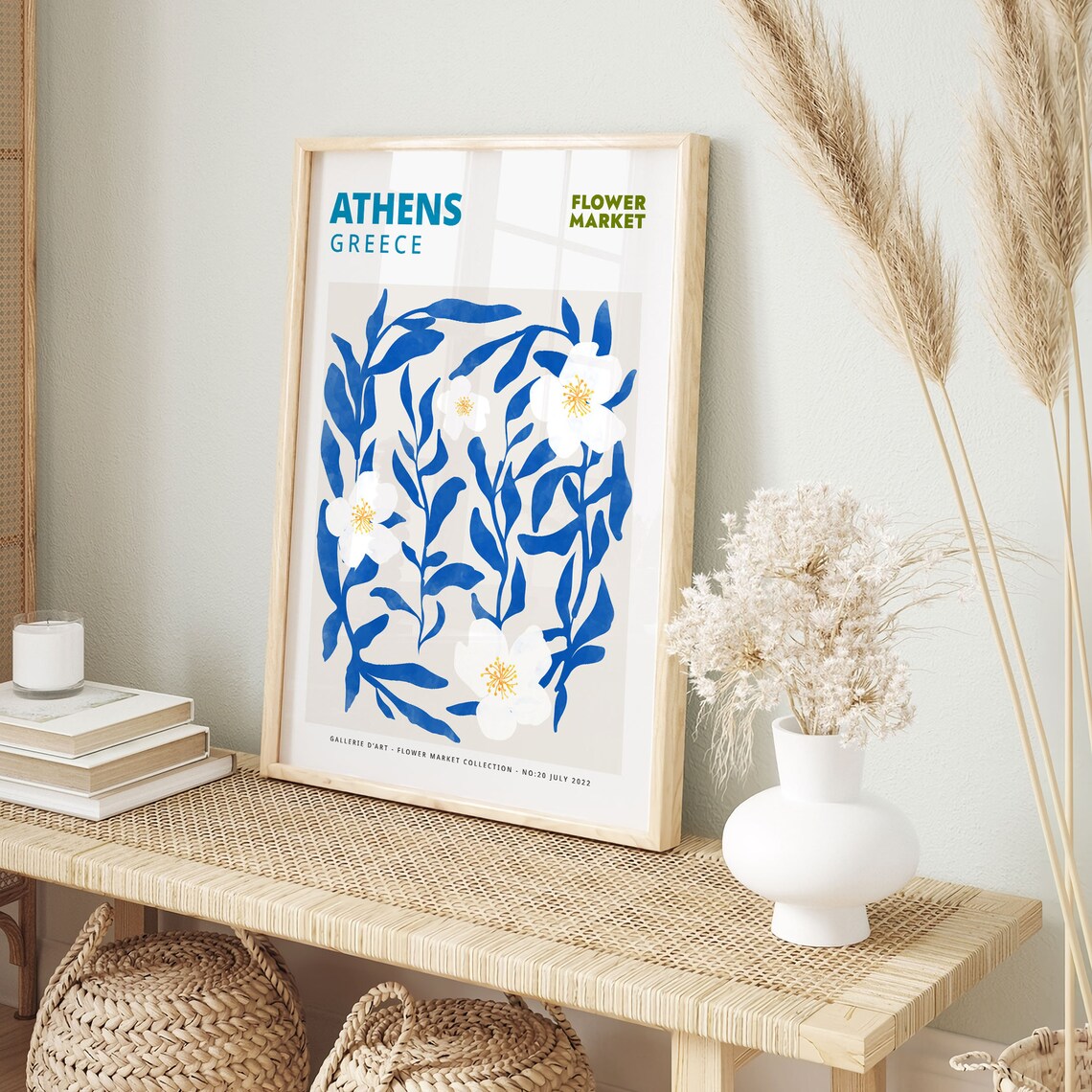 Flower Market Botanical Poster, Minimalist Modern Art - Image 5