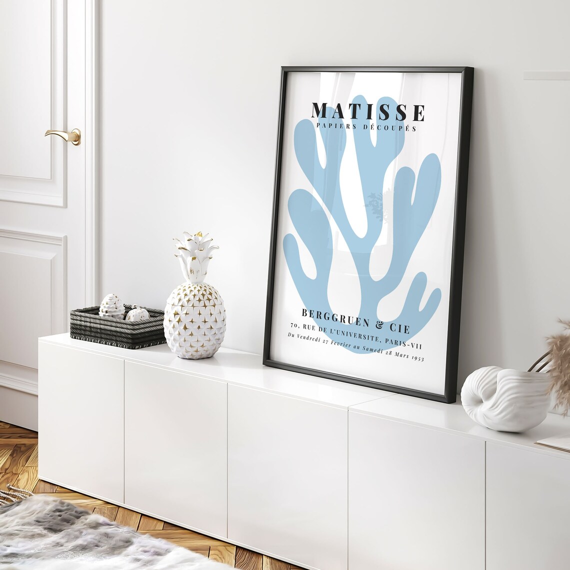 Henri Matisse Blue Coral Paper Cutout Paris Exhibition Poster - Image 5