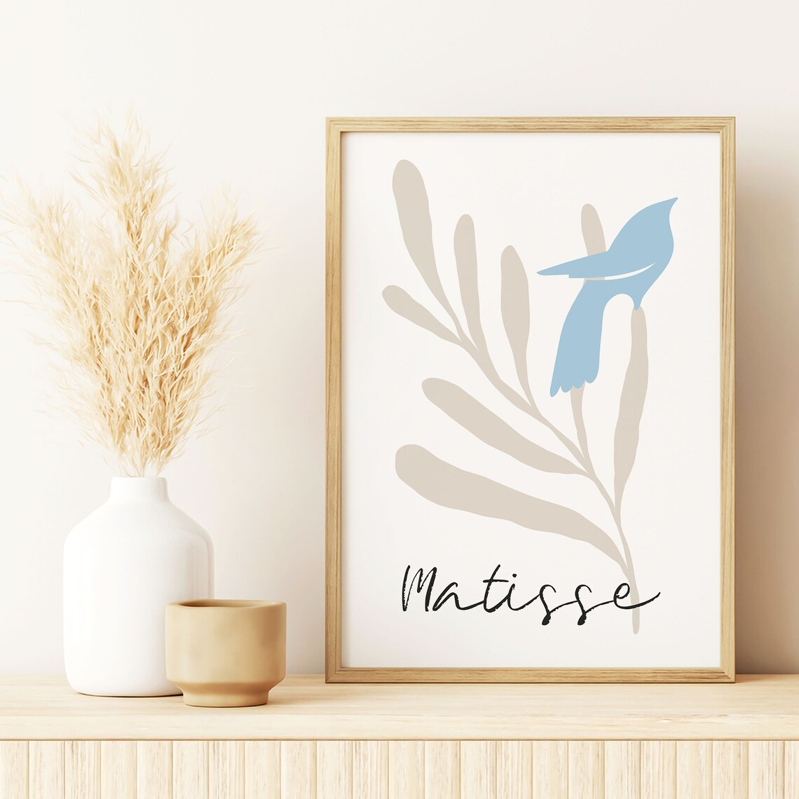 Henri Matisse Blue Bird Minimalist Botanical Branch Art Poster - Image 4
