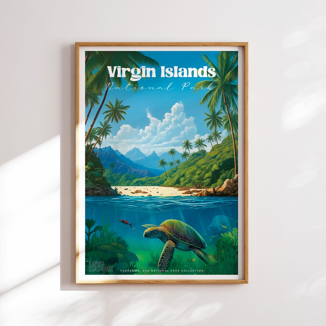Virgin Islands National Park, Beach Travel Poster