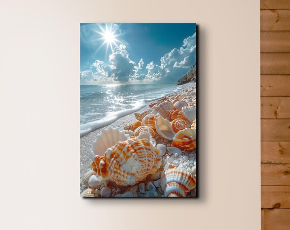 Sea Shell Art Print, Ocean Beach Decor