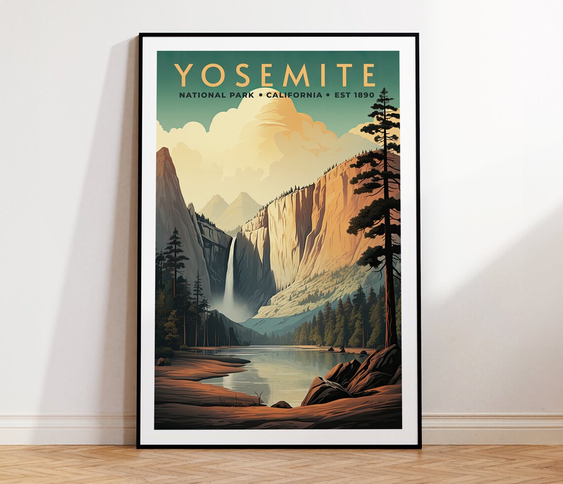 Yosemite National Park At Home Wall Art Print