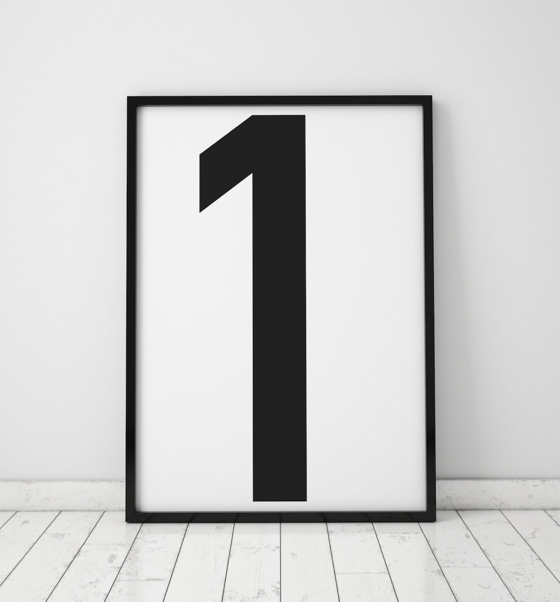 Number 1 Scandinavian Poster, Abstract Modern Art Print