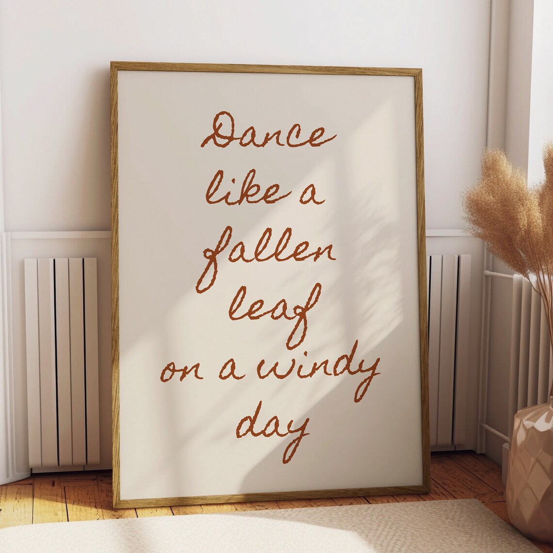 Fall Quote Art Print, Neutral Autumn Decor