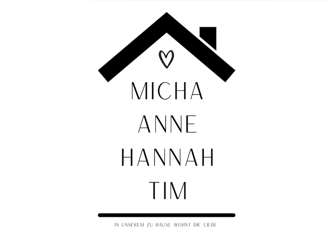 Home Love Lives In Our Home Personalized Art Print - Image 2