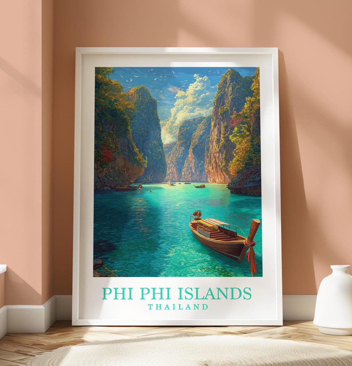 Phi Islands Poster, Koh Travel Print