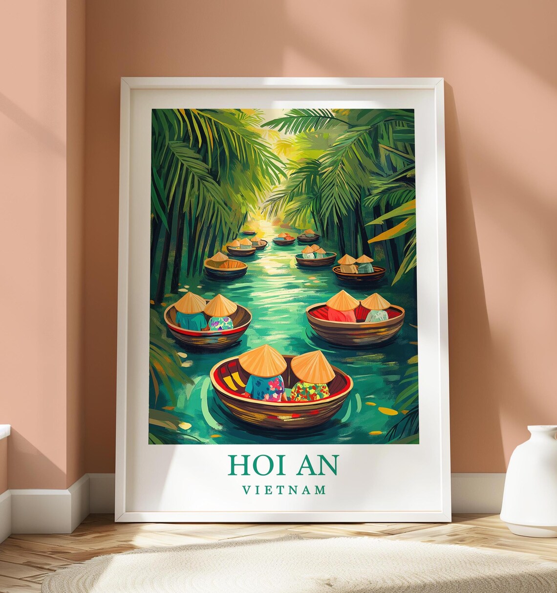 Hoi An Travel Poster, Vietnam Wall Art Print
