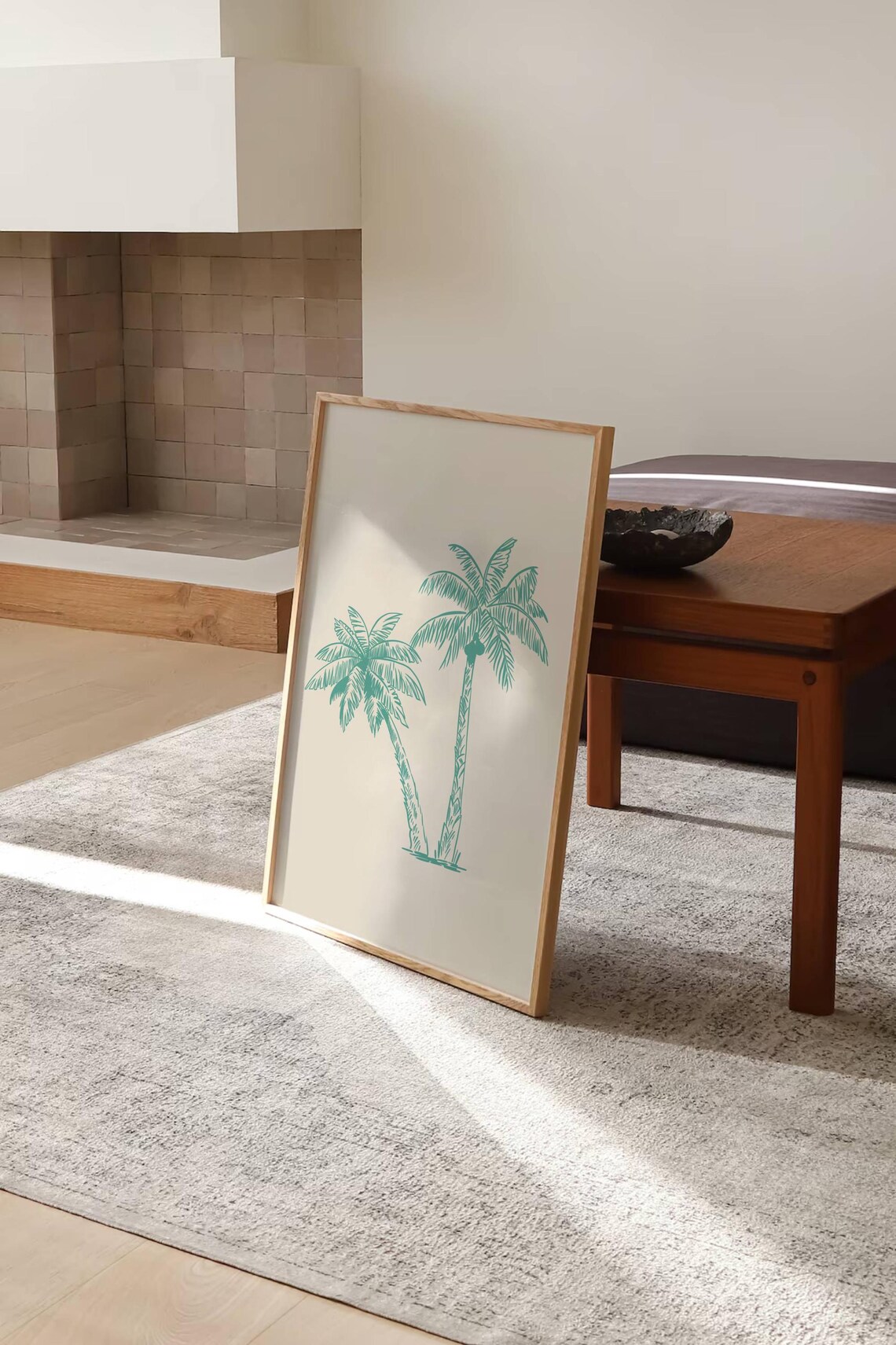 Palm Tree Art Print, Trendy Coastal Decor - Image 2