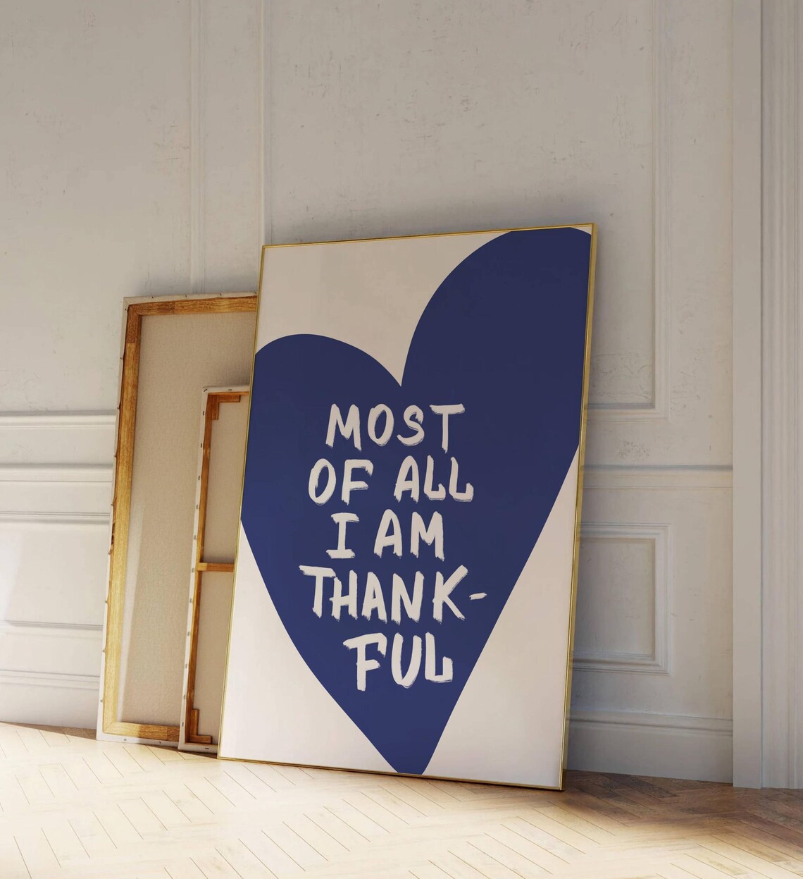 Most Of All I Am Thankful Quote Art Print - Image 3