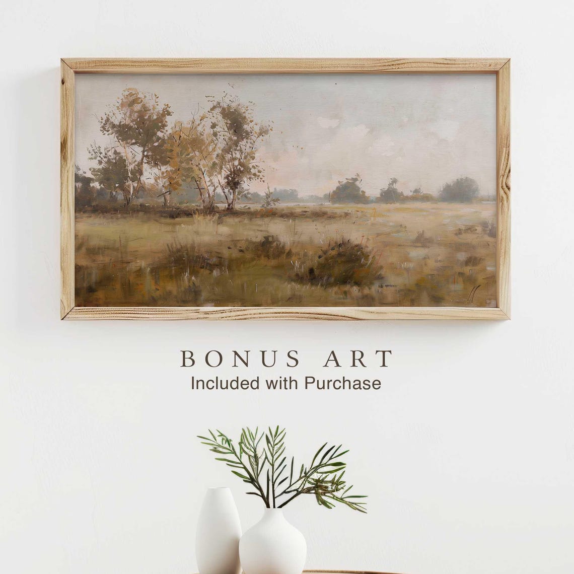 Countryside Field Frame Tv Art Wildflower Meadow Tv Art Rustic Landscape Tv Art Country Scene Tv Art Vintage Farmhouse Nature Decor - Image 2
