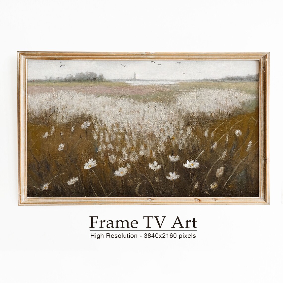 Fall Wildflower Vintage TV Autumn Art Print