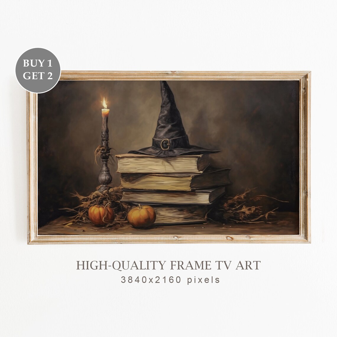 Vintage Halloween Witch Spells Poster Print