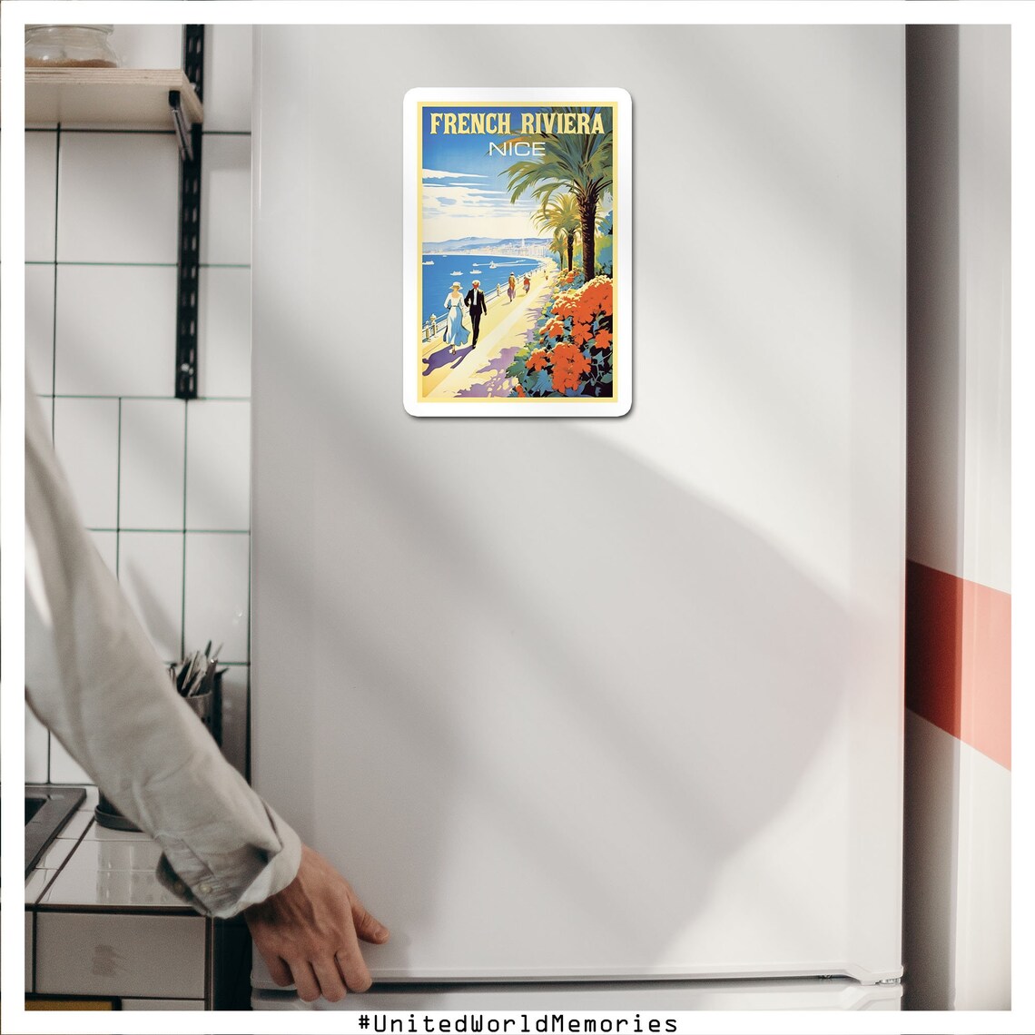 French Riviera Nice Promenade Des Anglais Vintage Resort Poster - Image 4