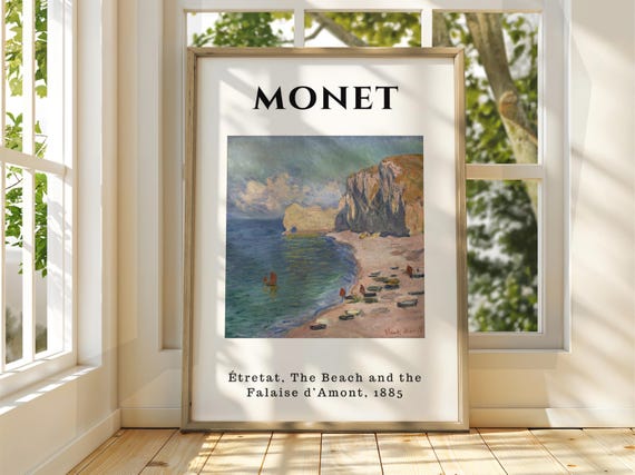 Claude Monet Poster Watercolour Art Print Vintage French Home Decor Famous Impressionism Gallery