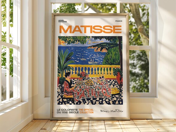 Henri Matisse Poster Terrace Dining Seaside Colorist Official Collection