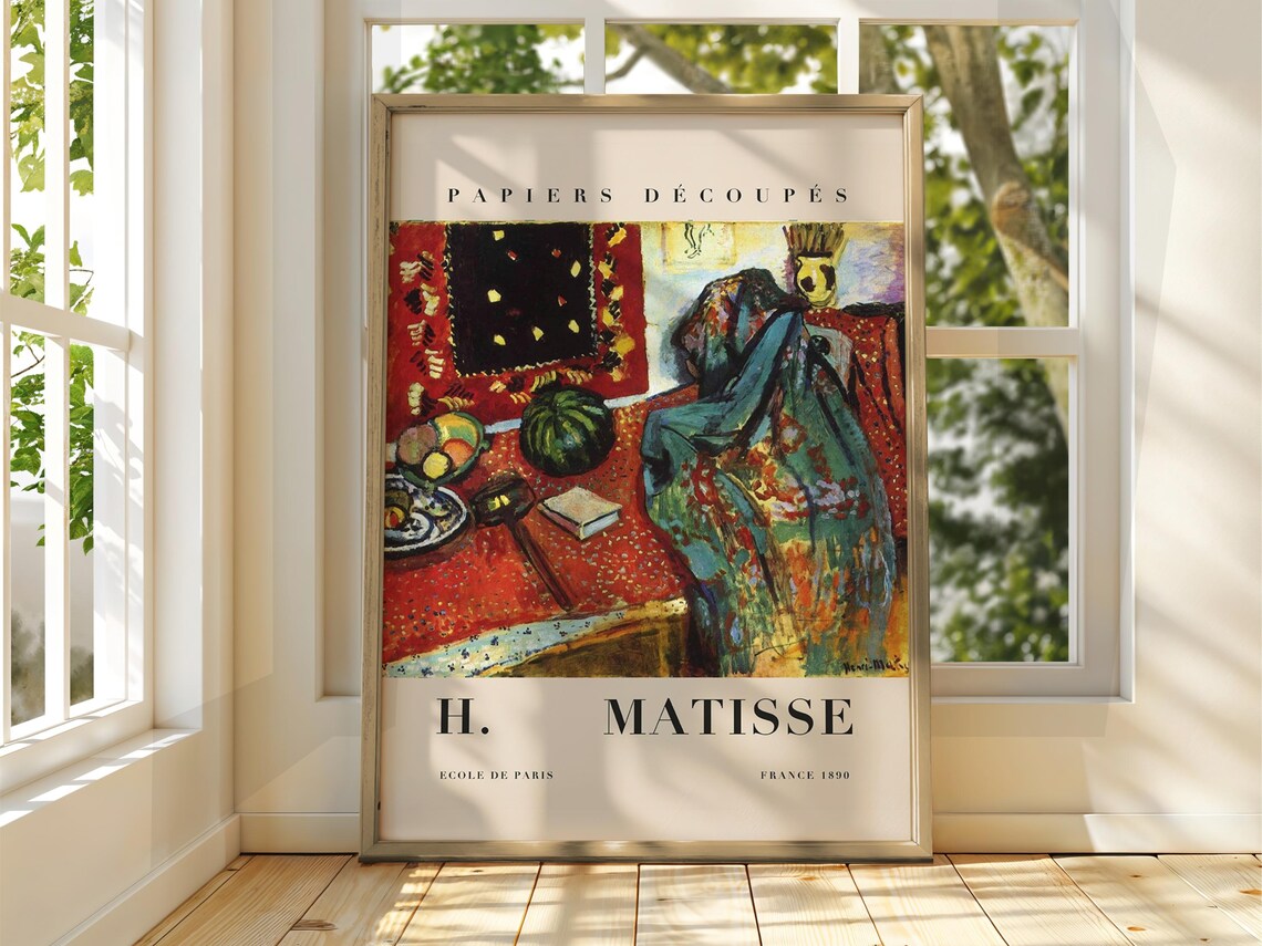 Henri Matisse Papiers Decoupes Ecole de Paris 1890 Still Life Poster