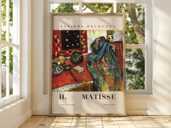 Henri Matisse Poster Exhibition Gallery Print Classic Art Floral Flowers
