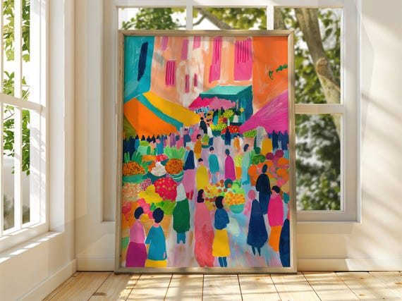 Henri Matisse Style Market Art Exhibition Print Gallery Classic Fauvism Painting