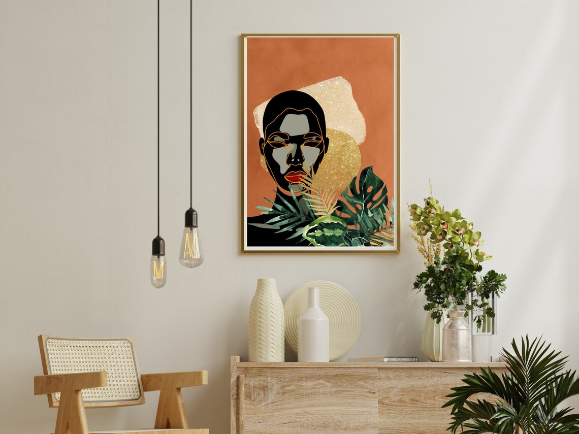 Strength Boho Woman Illustration Art Print - Image 2
