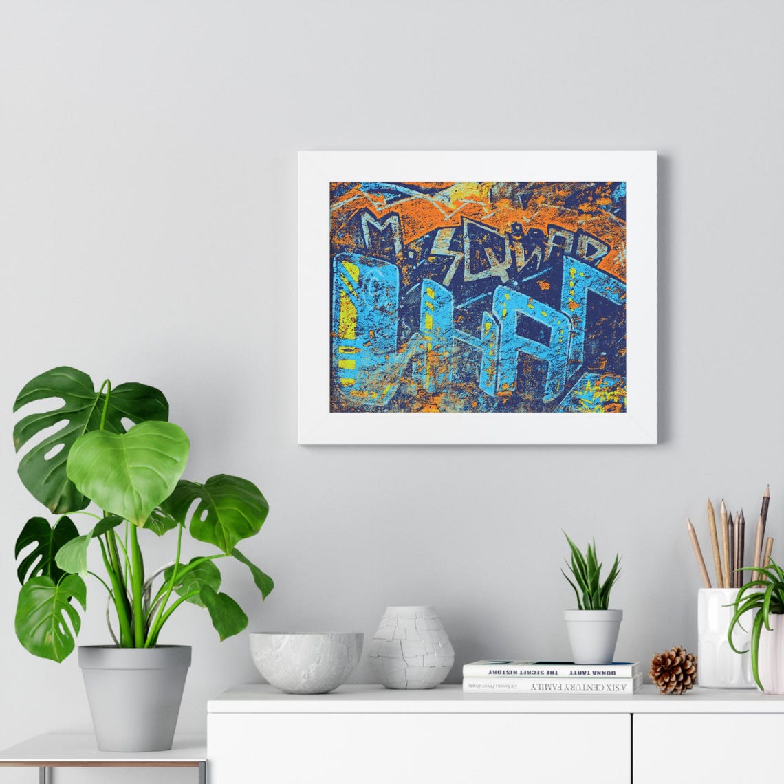 Urban Vibe Framed Poster Graffiti Art Wall Decor Hippy Wall Art Bold Colorful Print Cool Gift For Art Lovers Hip Hop Culture Gift - Image 3