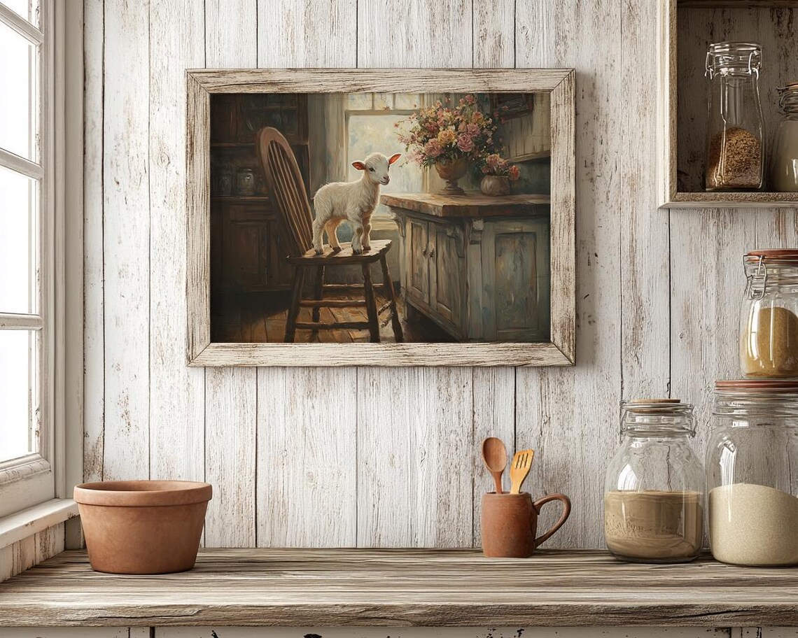 Farmhouse Kitchen Cottagecore Art Print, Dining Room - Image 2