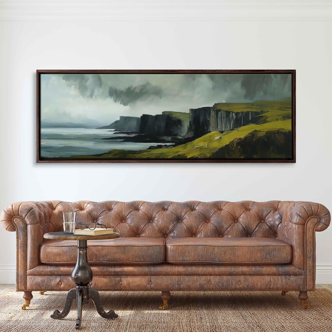 Scottish Highlands Cliffs Art Print, Moody Landscape - Image 3