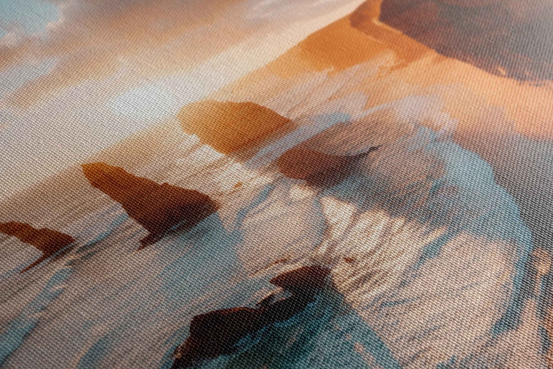 Great Ocean Road Sea Stacks At Golden Sunset Ocean View Poster - Image 2