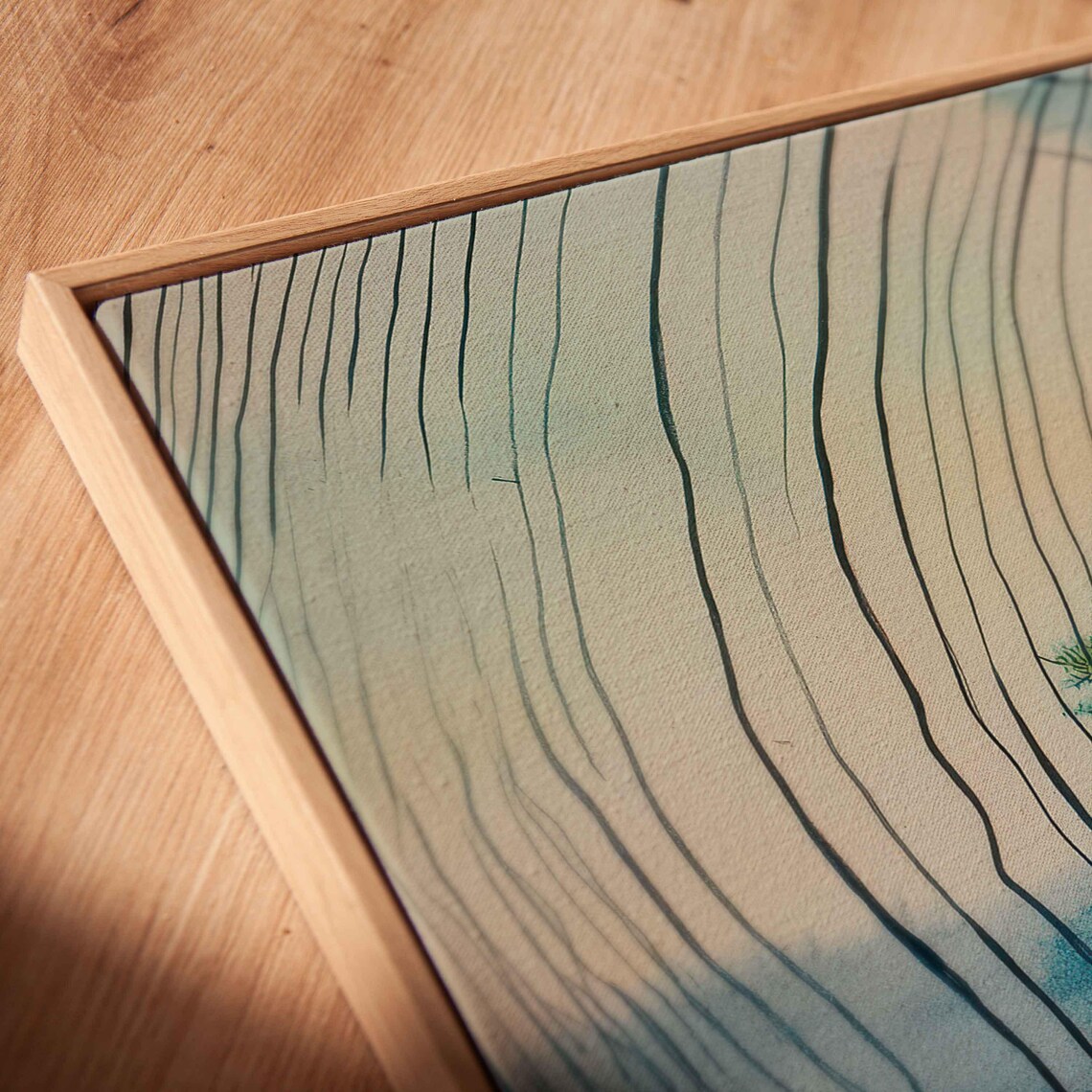 Tree Rings Art Wall Art Print Colorful Watercolors And Sketches - Image 2