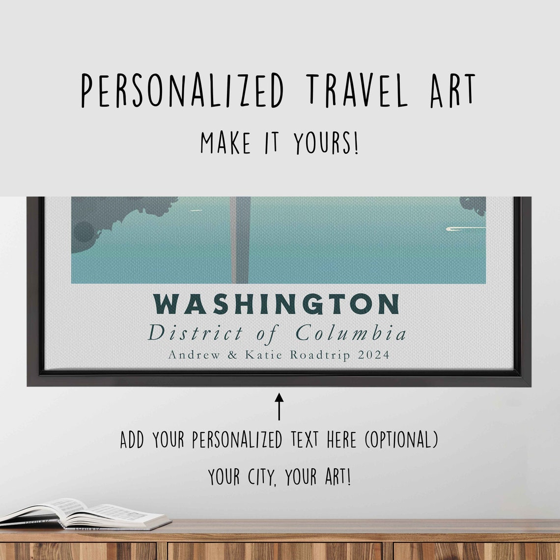 Washington DC National Mall Monument Memorial Reflection Poster - Image 4