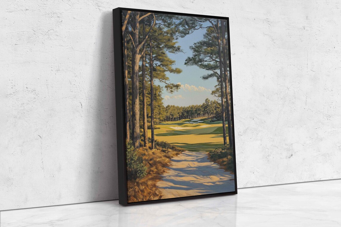 Serene Landscape Of Pinehurst No 2 Art Print - Image 4