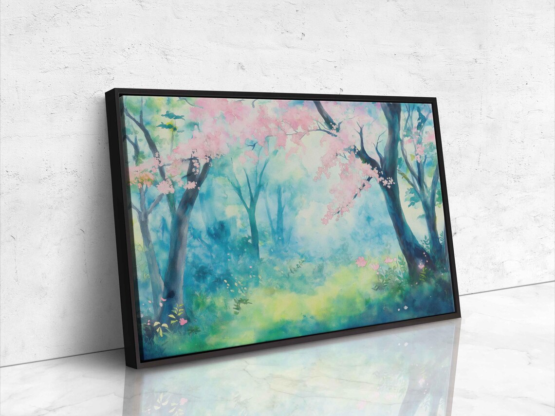 Whimsical Forest Scene, Ghibli Inspired Enchanting Creatures - Image 4