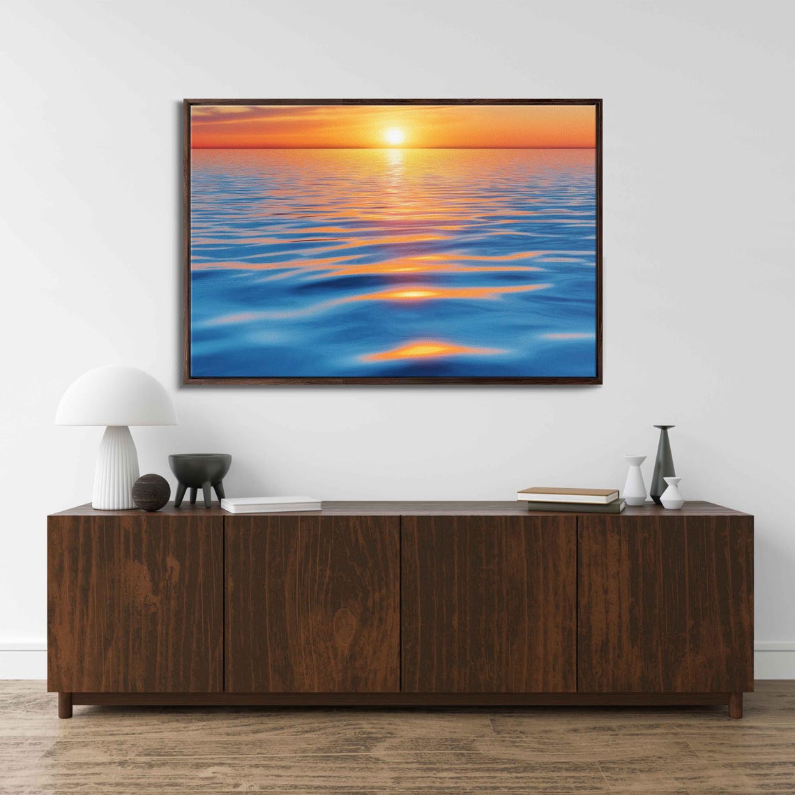 Serene Ocean Sunset Art Print