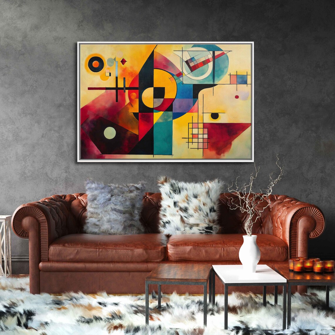 Geometric Explosion, Abstract Modern Art Print - Image 3