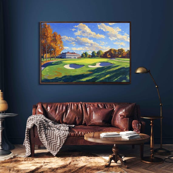 Oakmont Golf Course Acrylic Wall Art Print Picturesque Fairways Gift For Golfer Golfing Green Ready To Hang