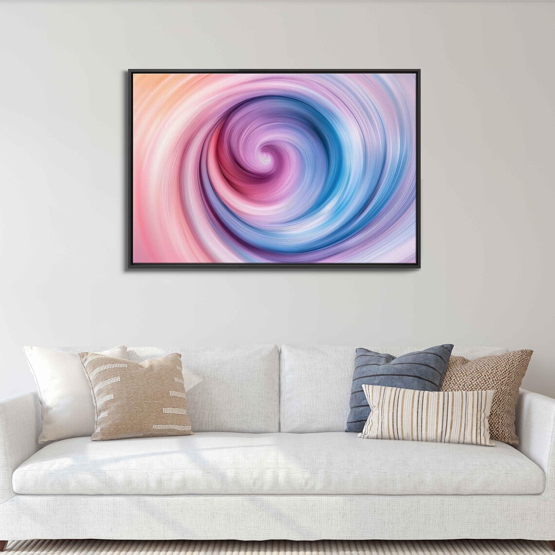 Swirling Pastels Abstract, Dreamlike Tranquility - Image 3