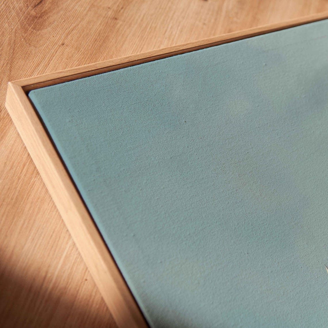 White Sailboat On Glassy Teal Sea Perfect Reflection Art Poster - Image 2