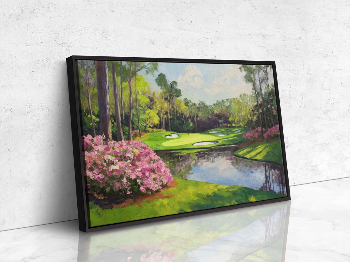 Augusta National Golf Course Green Art Print, Gift for Golfer - Image 4