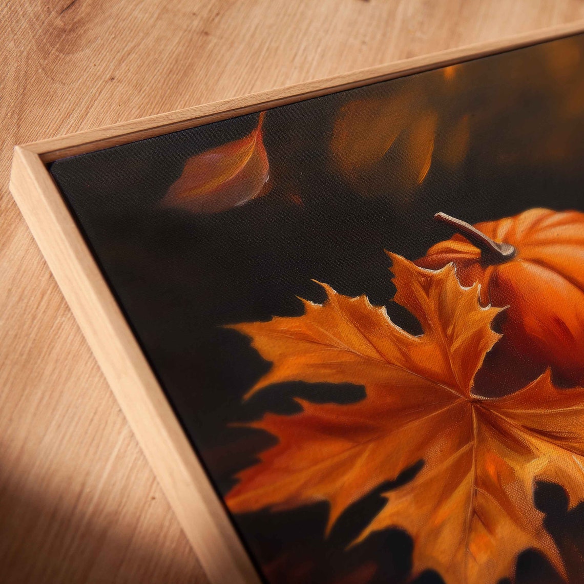 Pumpkin Spice Latte With Pumpkin And Cinnamon Cozy Fall Art Poster - Image 2