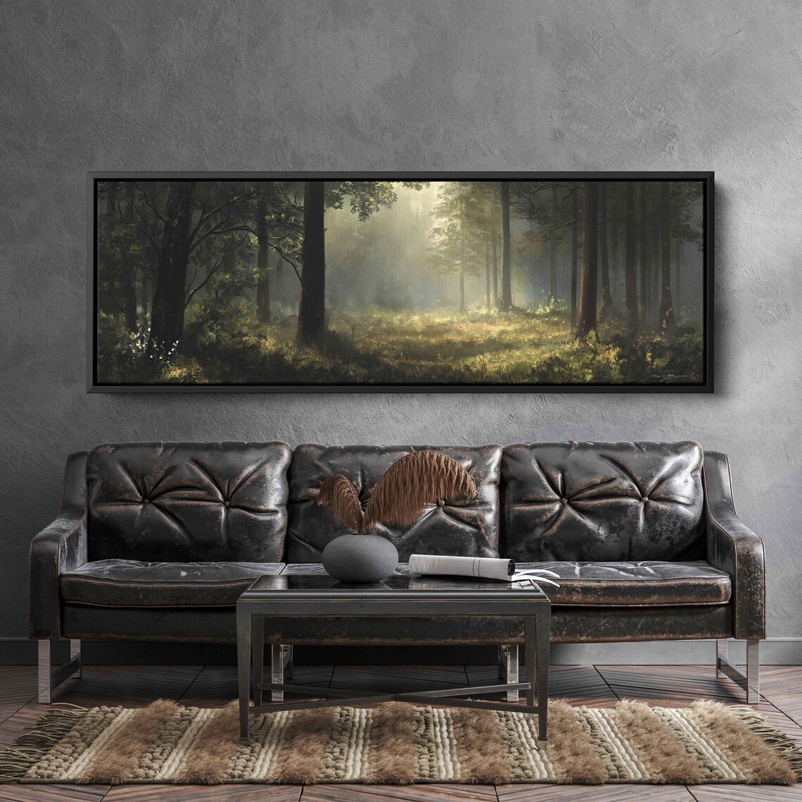 Forest Path Panorama Art Print, Nature Lover Gift