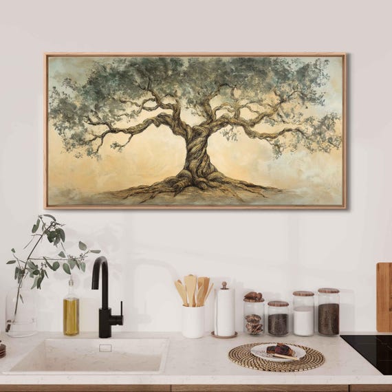 Tree Of Life Vintage Pastel Roots And Branches Art Print