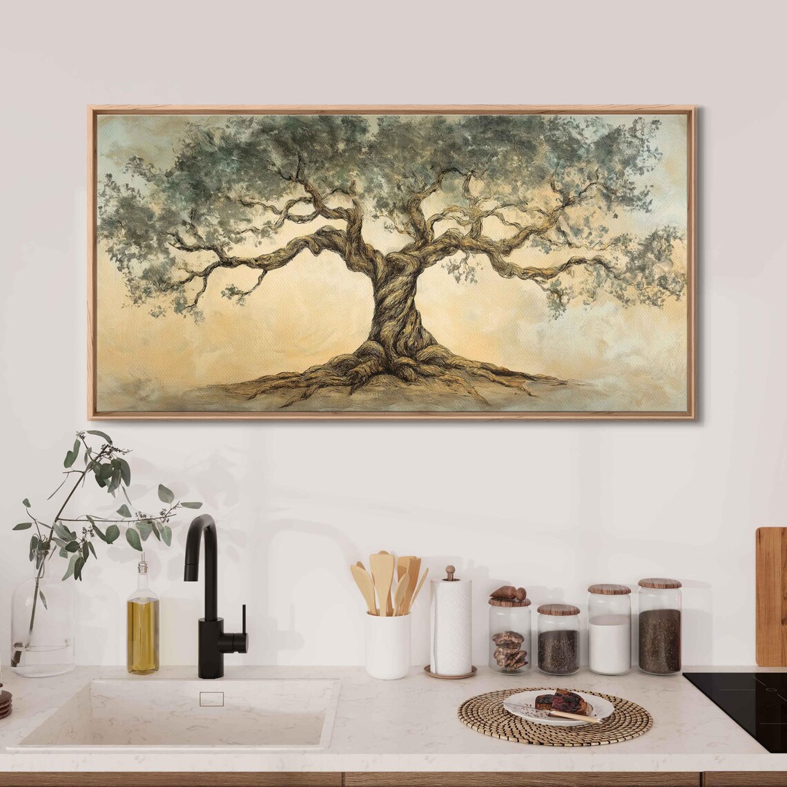 Tree Of Life Vintage Pastel Roots And Branches Art Print