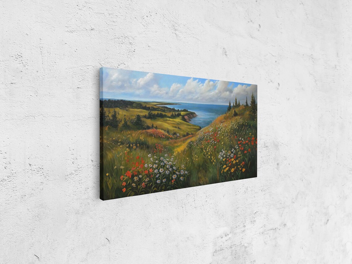 Whistling Straits Landscape - Wildflowers, Lake Backdrop - Image 4