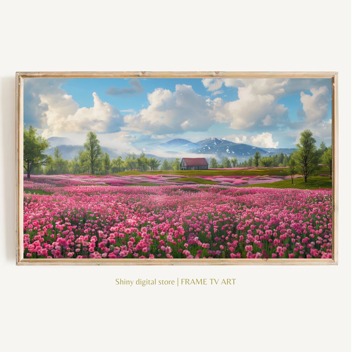 Spring Flowers Farmhouse Wall Art, Rustic Decor