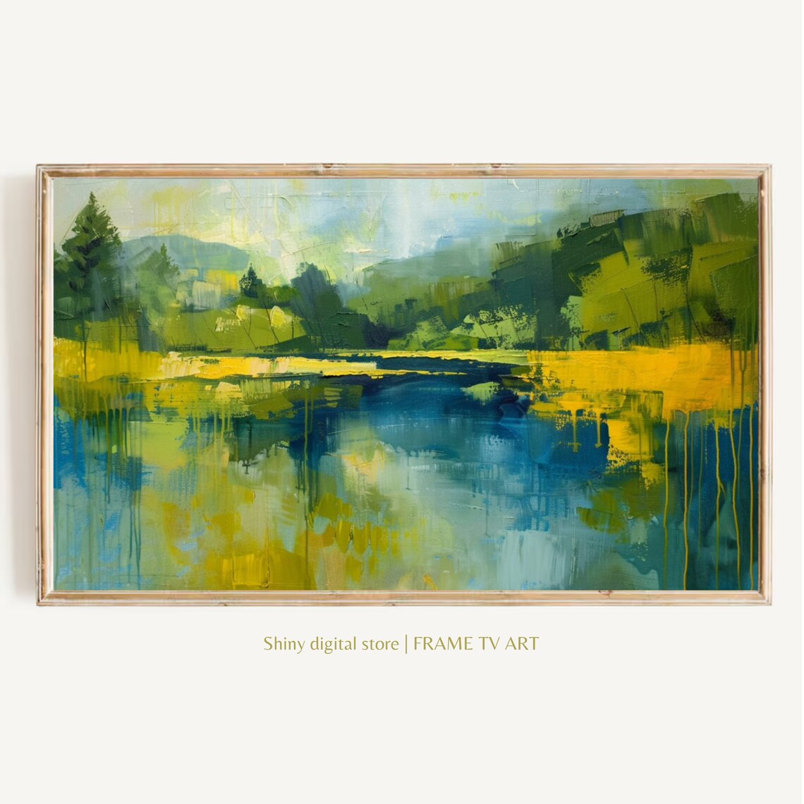 Modern Landscape Painting, Summer Home Decor