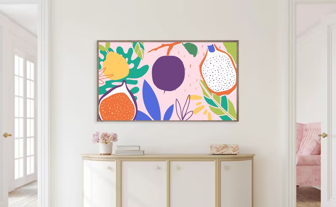Abstract Modern Pink Boho Botanicals - Image 2